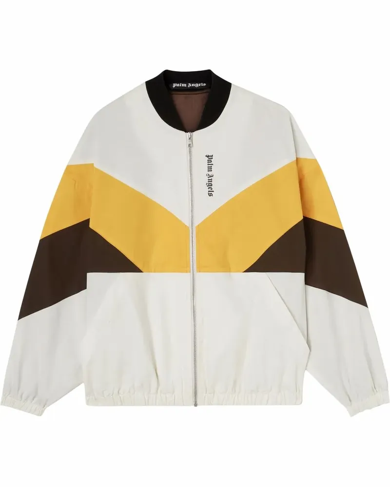 Palm Angels Leichte Jacke in Colour-Block-Optik - Weiß Weiß