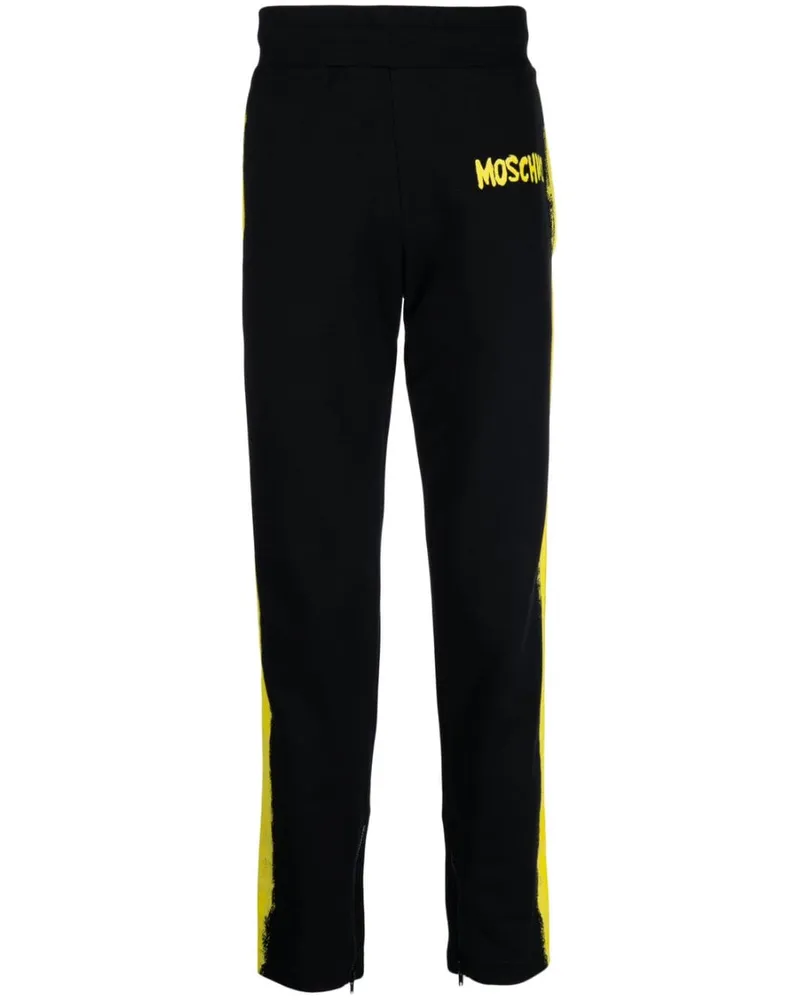 Moschino Jogginghose mit Logo-Print - Schwarz Schwarz