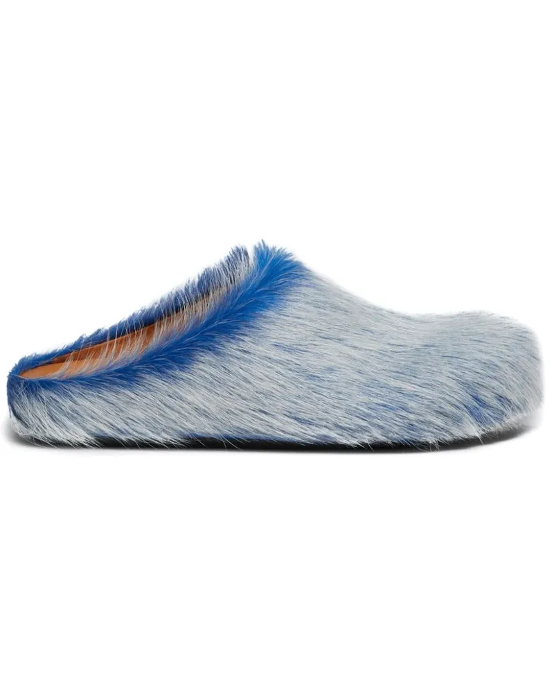 Marni Clogs aus Kalbshaar - Blau Blau