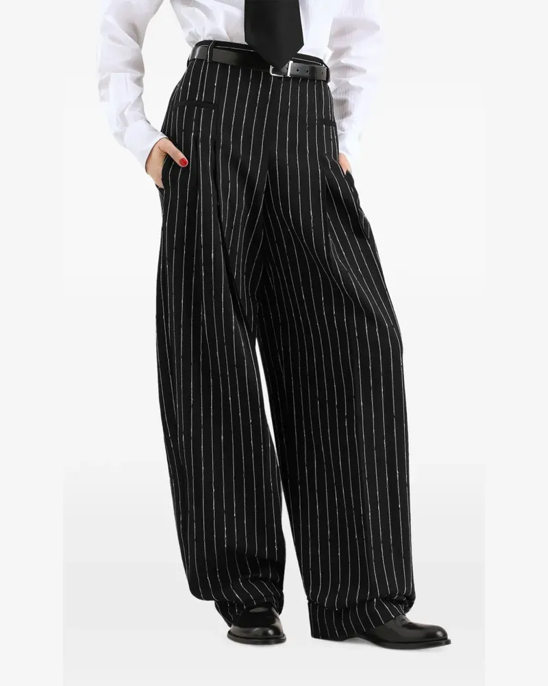 Dolce & Gabbana Hose mit Nadelstreifen - Schwarz Schwarz
