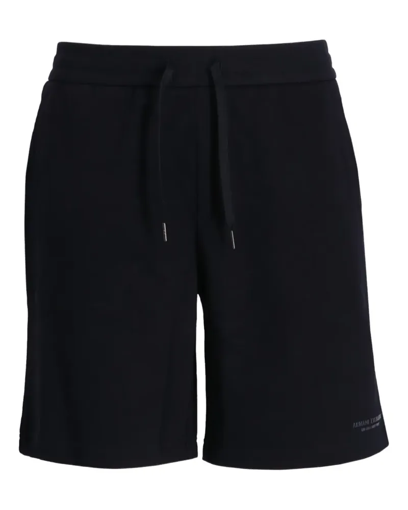 Armani Exchange Shorts mit Kordelzug - Schwarz Schwarz