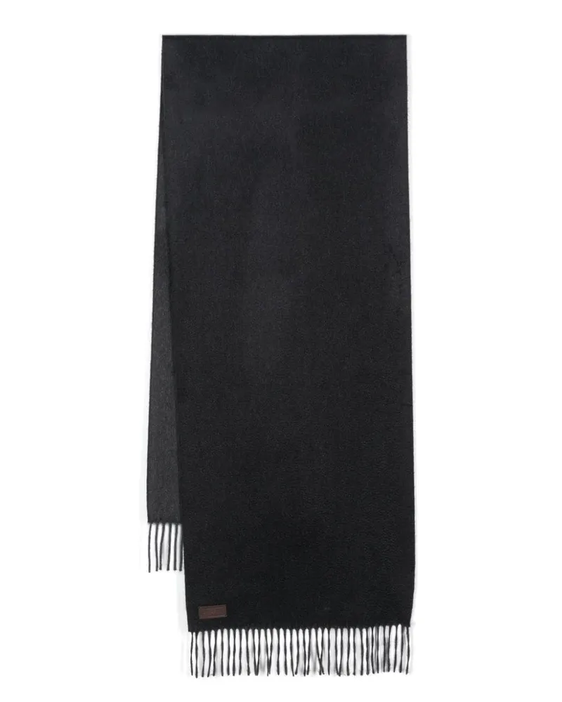 Canali Schal mit Fransen - Blau Blau