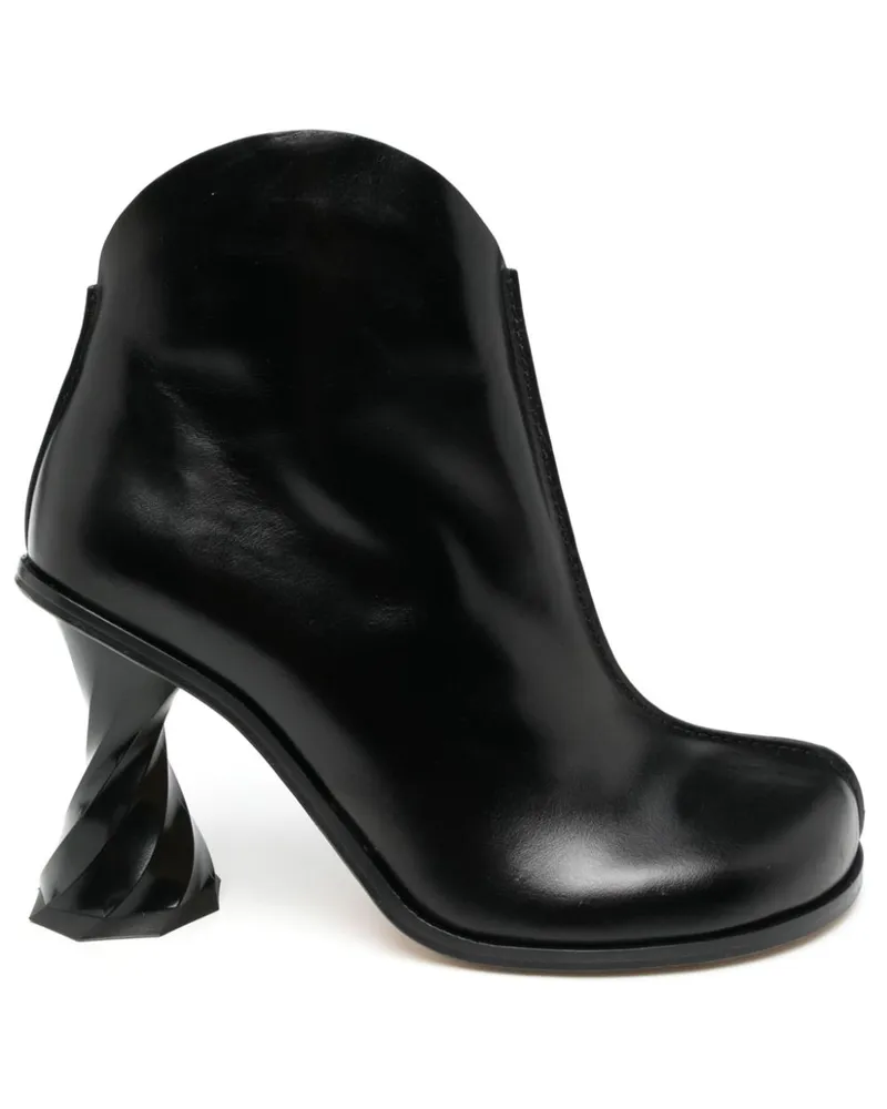 J.W.Anderson Stiefel mit verdrehtem Absatz 100mm - Schwarz Schwarz