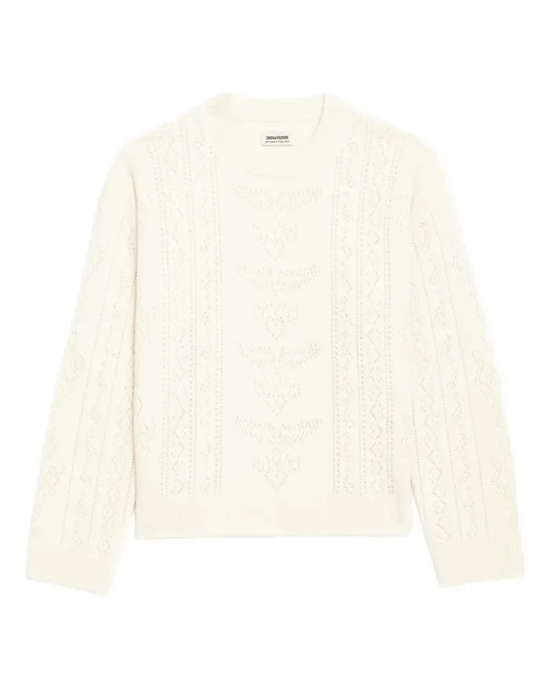 Zadig & Voltaire Markuz Pullover aus Pointelle-Strick - Nude Nude