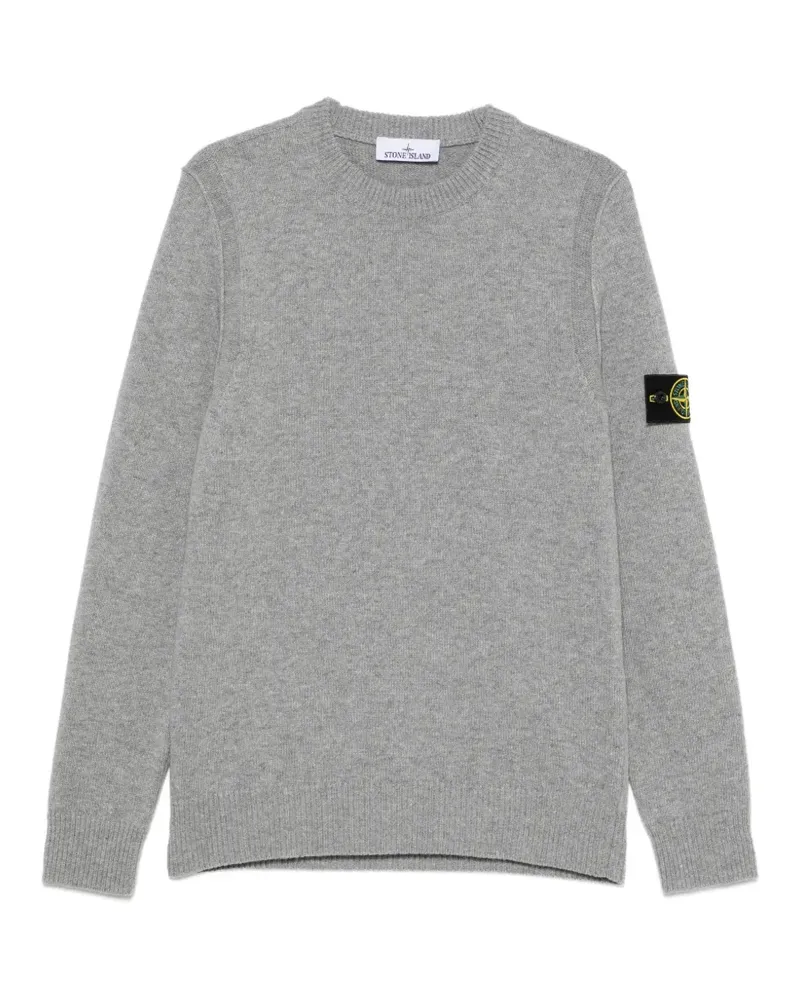 Stone Island Pullover mit Logo-Patch - Grau Grau