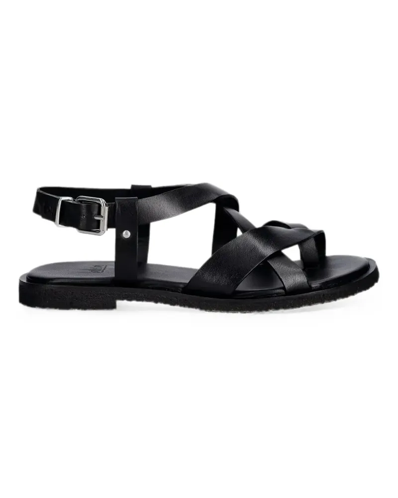 Billi Bi crossover-strap flat sandals - Schwarz Schwarz