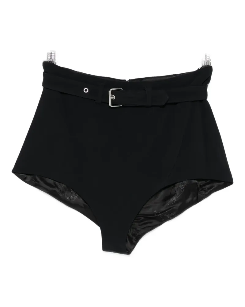 Redemption belted shorts - Schwarz Schwarz