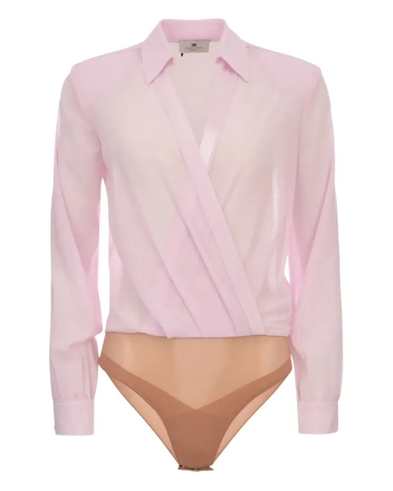 Elisabetta Franchi Body mit langen Ärmeln - Rosa Rosa