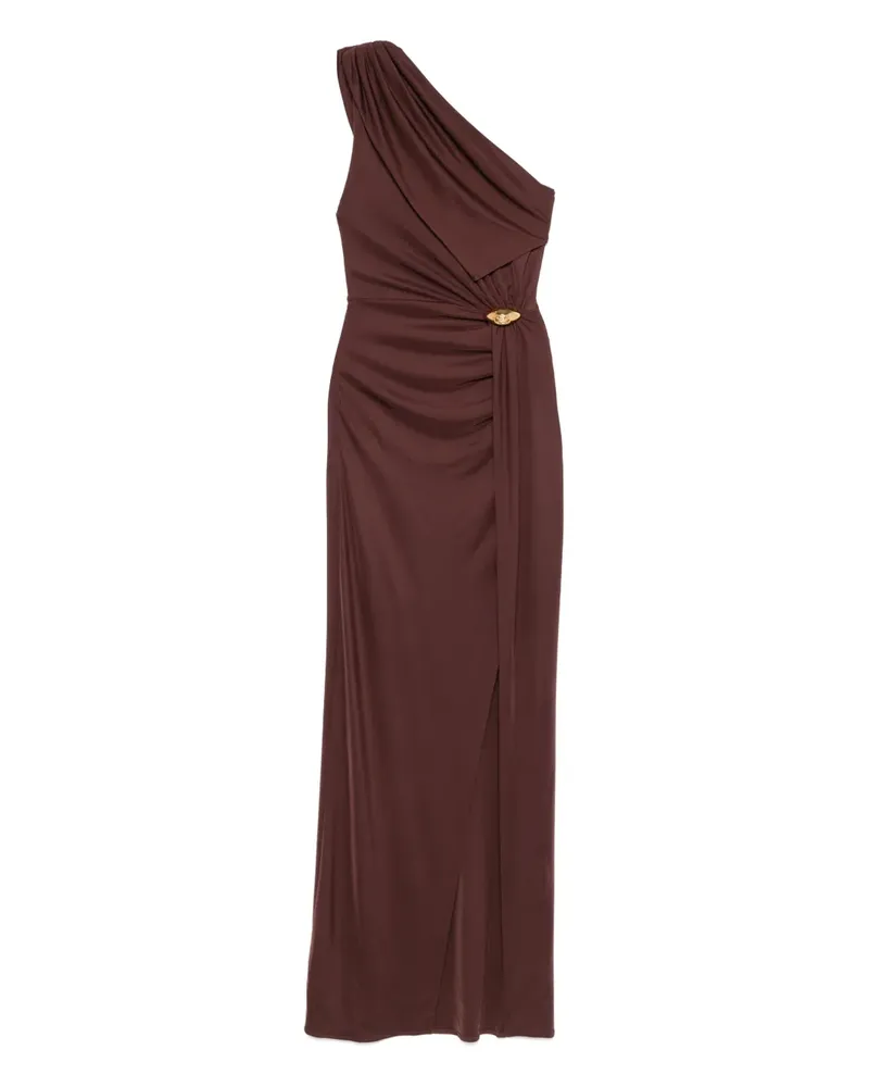 Elisabetta Franchi Asymmetrisches Maxikleid - Braun Braun
