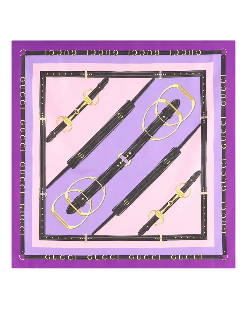 Gucci Schal mit Print - Violett Violett