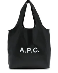 A.P.C. Ninon Shopper mit Logo-Print Schwarz