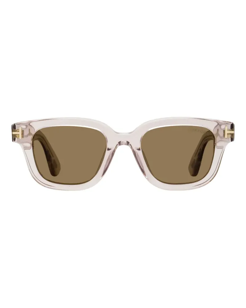 Tom Ford Alternative Fit Sonnenbrille mit eckigem Gestell - Nude Nude
