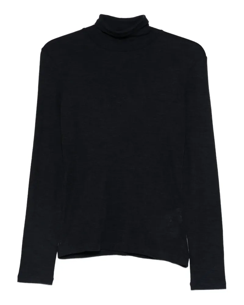 Max Mara roll-neck long-sleeve top - Blau Blau