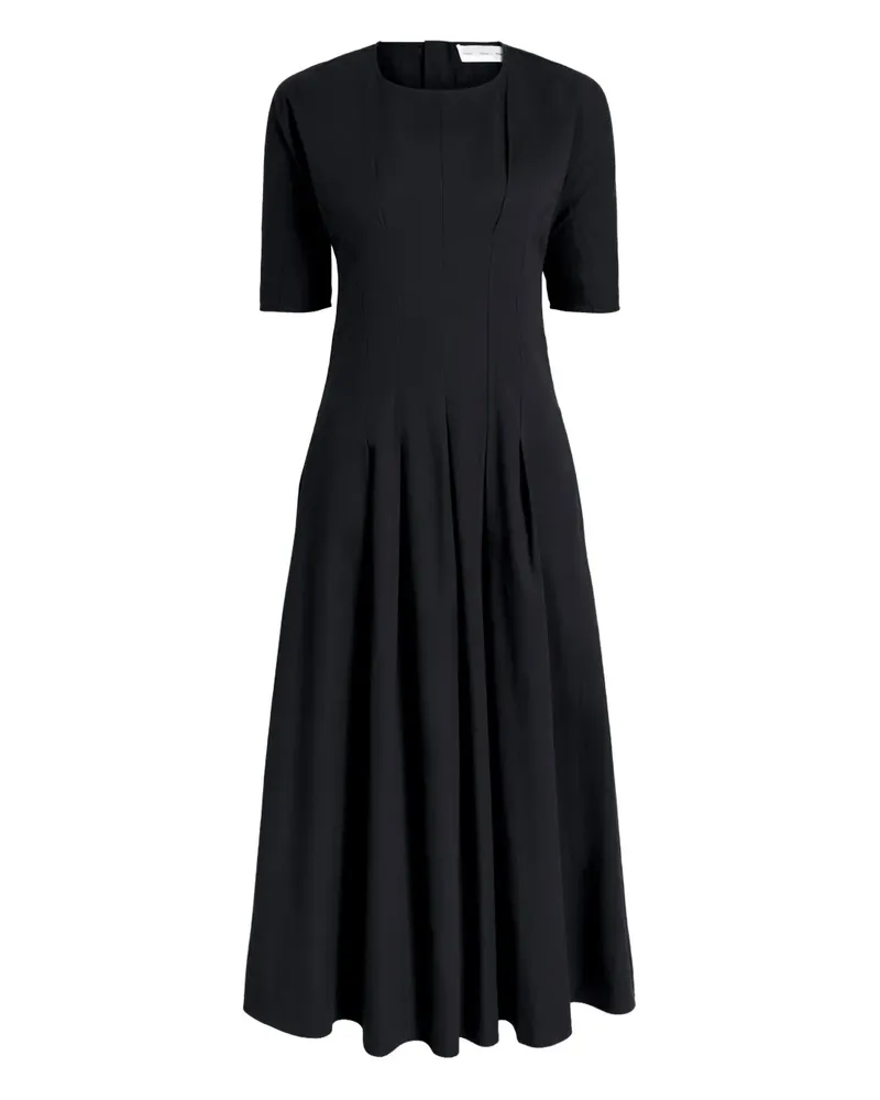 Proenza Schouler Ainsley Midikleid mit Falten - Schwarz Schwarz