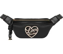 Gürteltasche mit Logo-Schild - Schwarz
