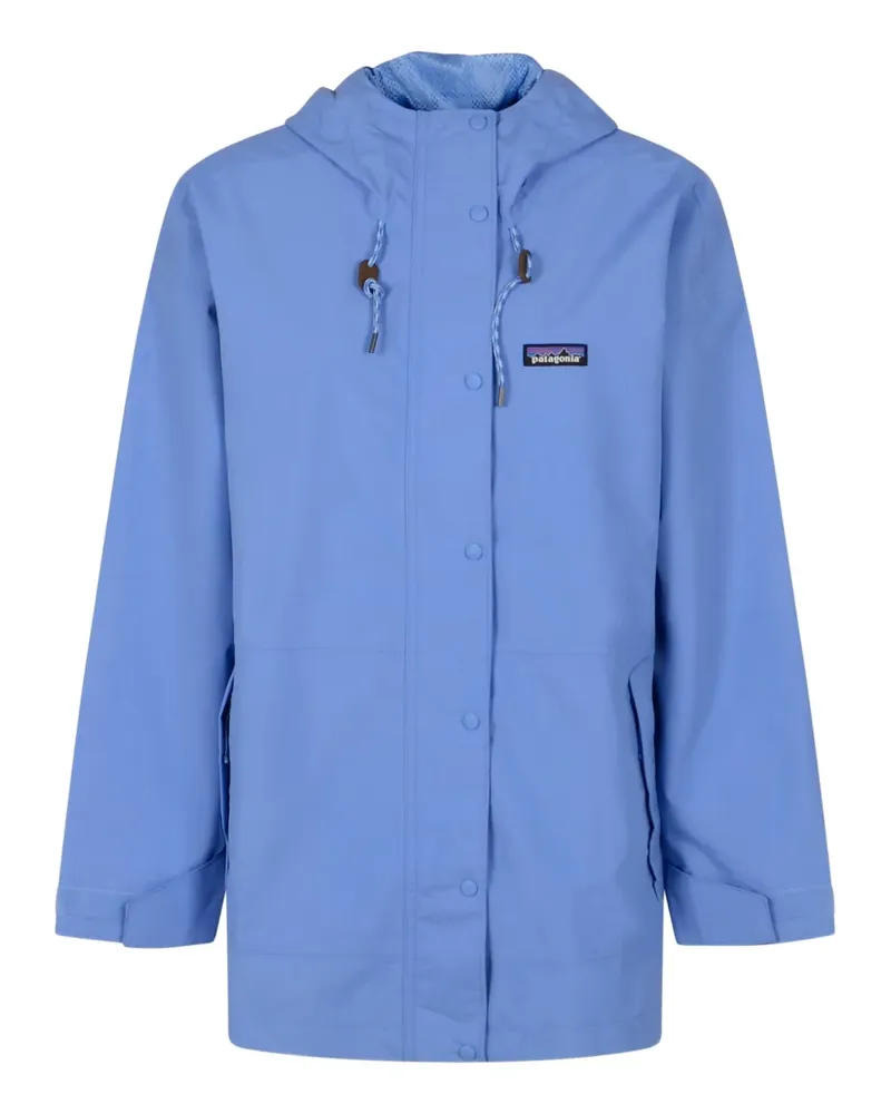 Patagonia Kapuzenjacke mit Knöpfen - Blau Blau