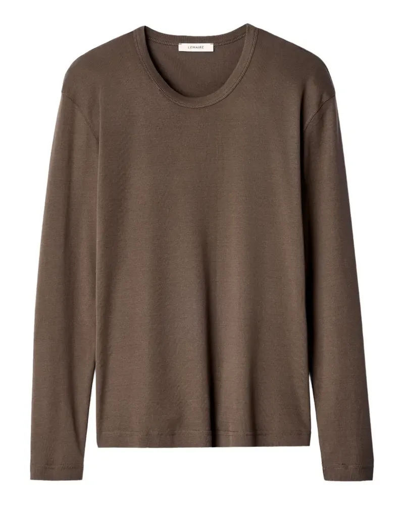Christophe Lemaire rib long-sleeve top in jersey - Braun Braun