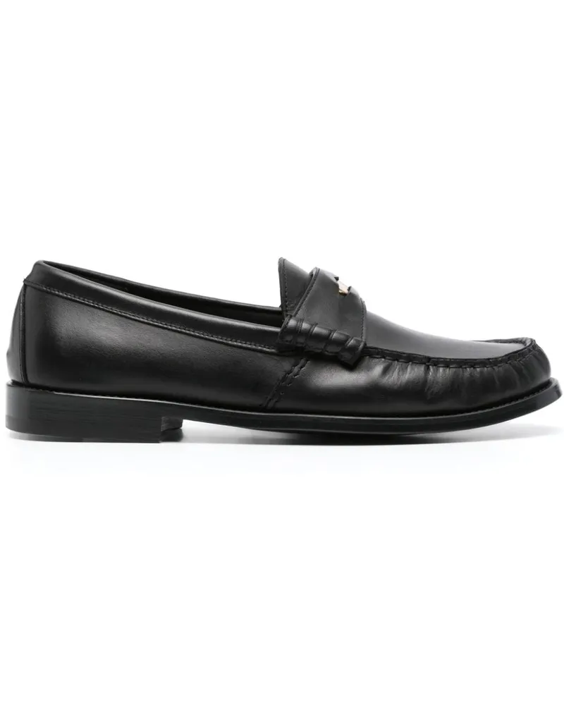 RHUDE Penny-Loafer aus Leder Schwarz