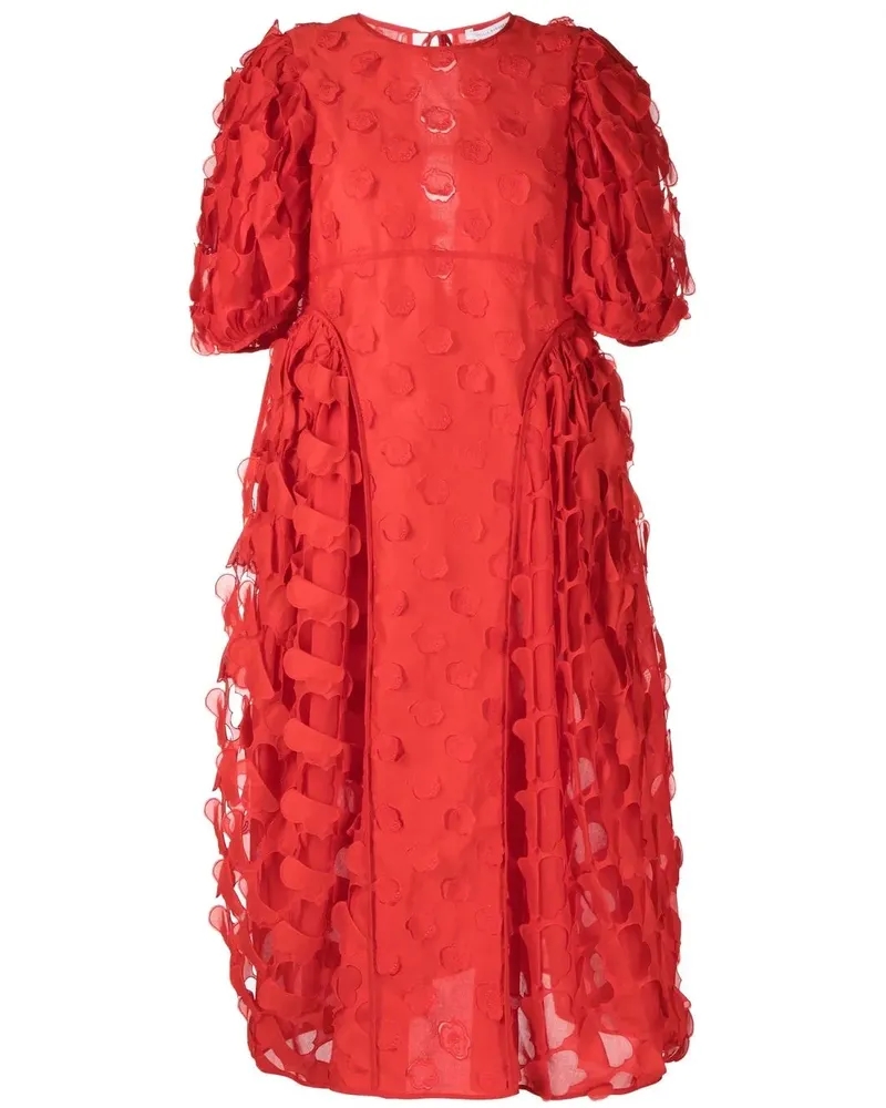 Cecilie Bahnsen Finnegan Midikleid - Rot Rot