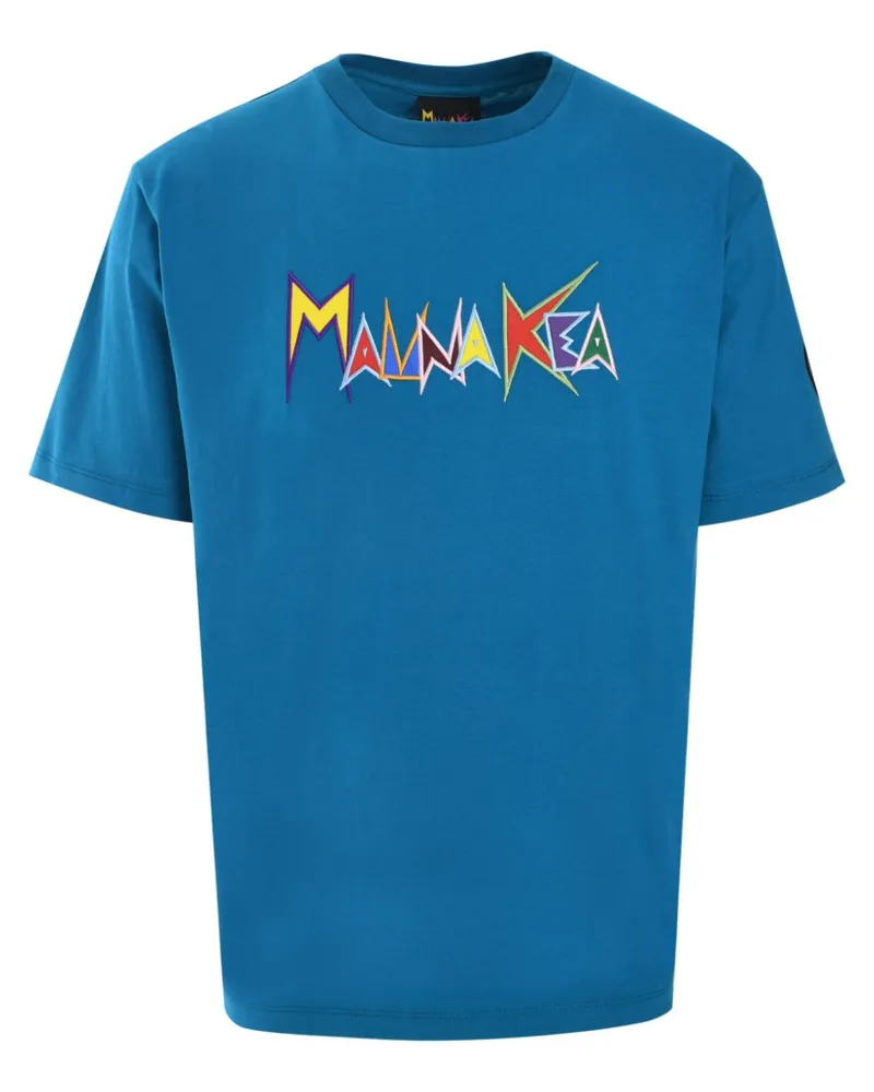 MAUNA KEA Heritage T-Shirt mit Logo-Stickerei - Blau Blau