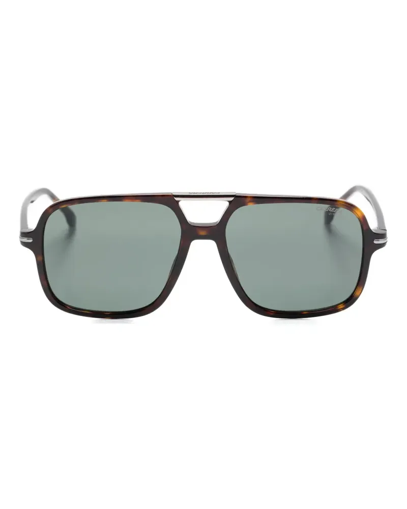 Carrera Sonnenbrille mit eckigem Gestell - Braun Braun