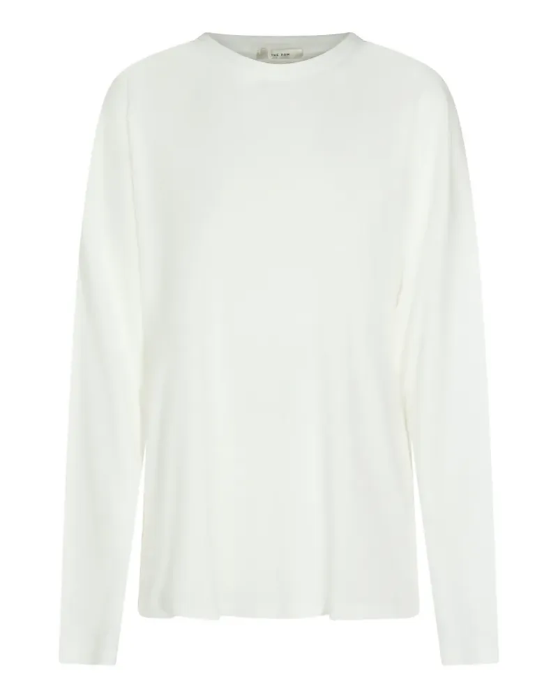 The Row long-sleeve cotton top - Weiß Weiß