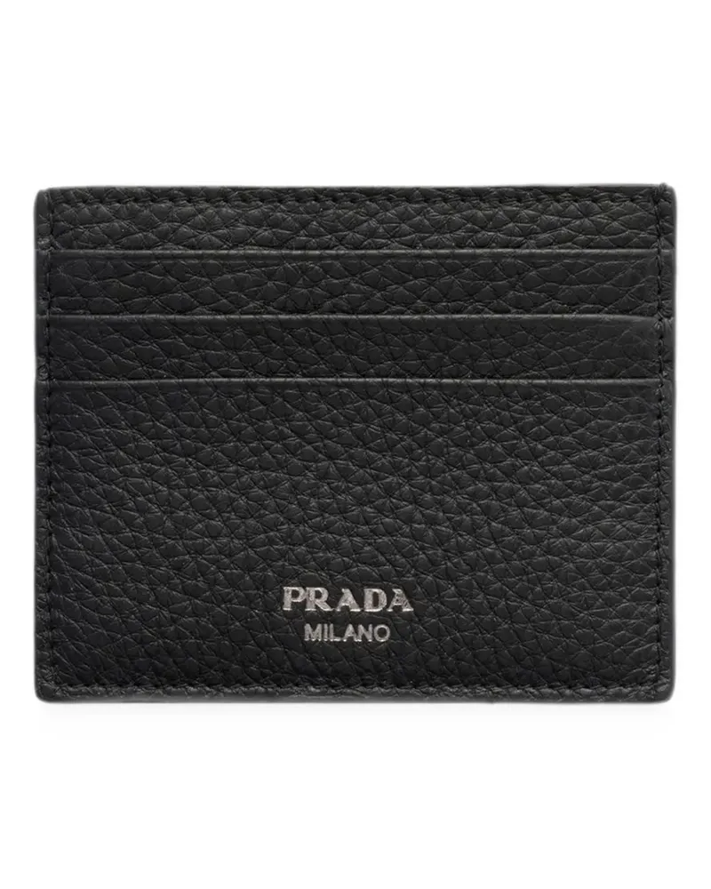 Prada leather card holder - Schwarz Schwarz