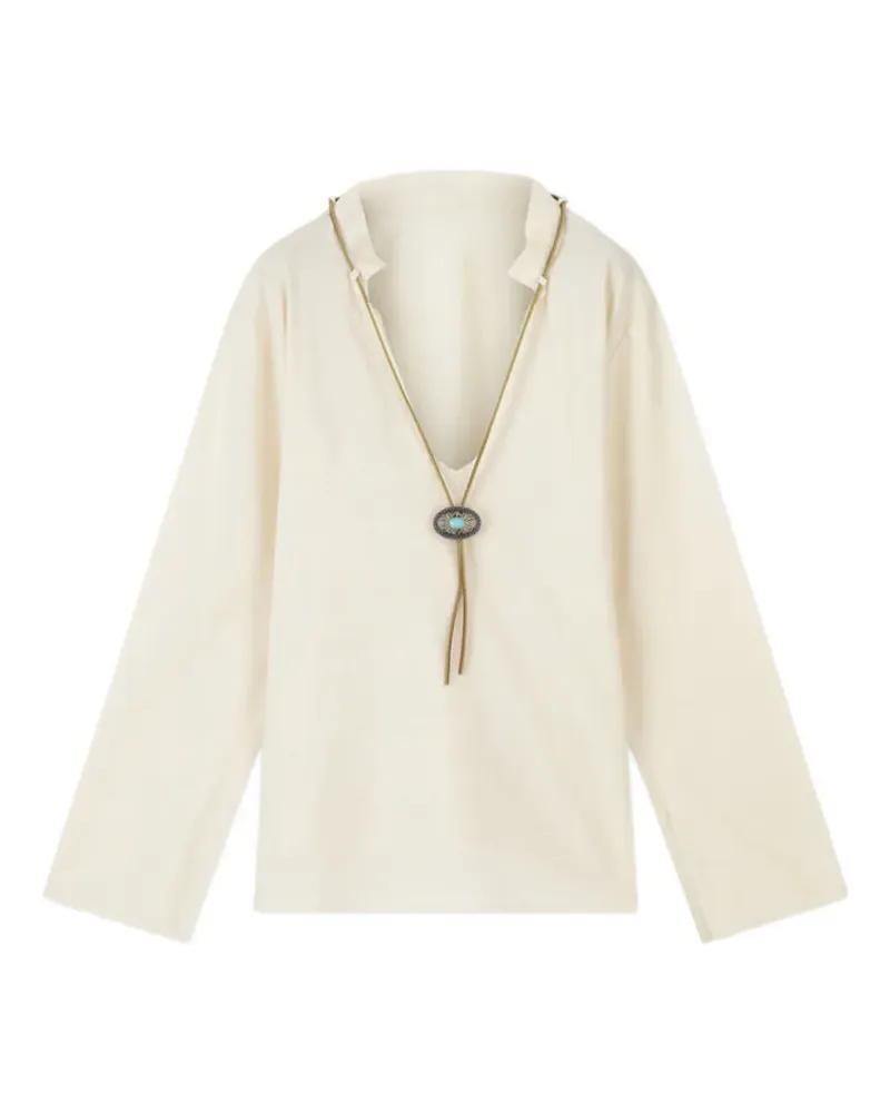 Fortela Gisele long-sleeves blouse - Nude Nude