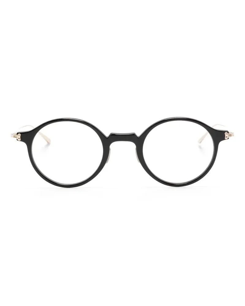 EYEVAN 7285 Brille mit rundem Gestell - Schwarz Schwarz