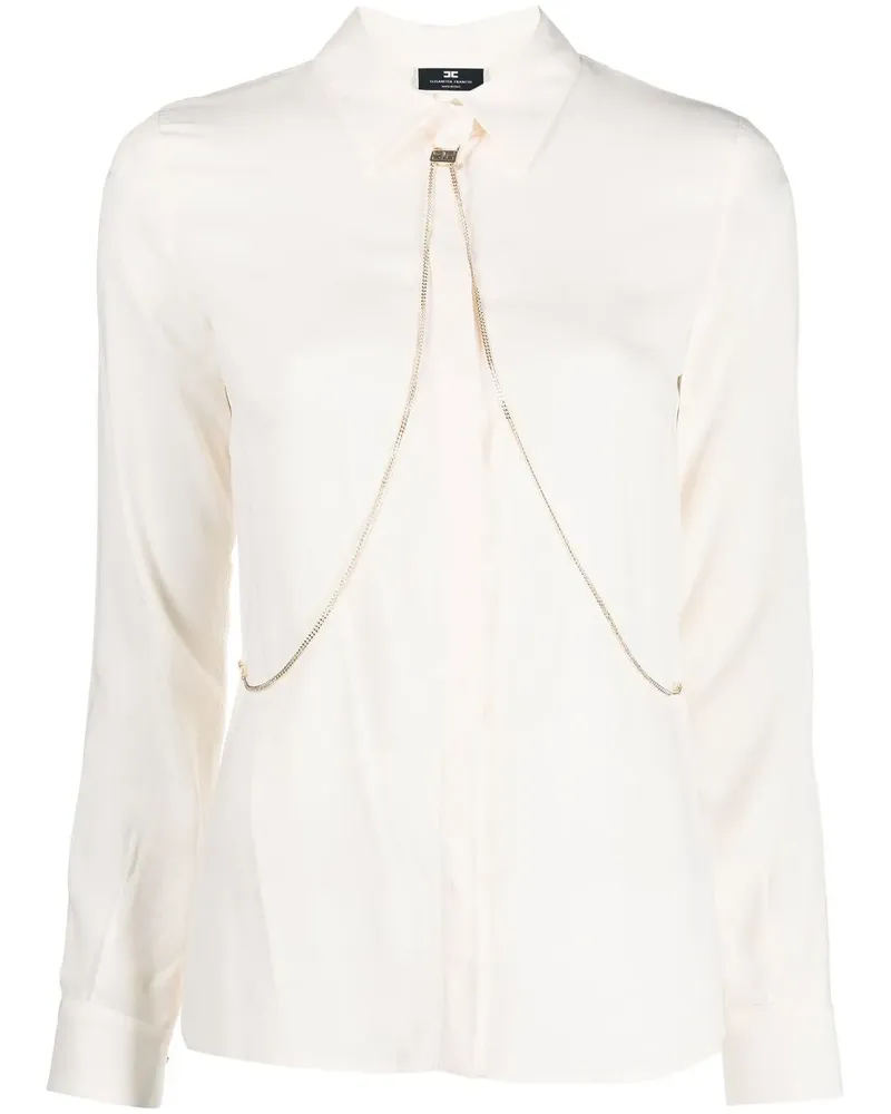Elisabetta Franchi Hemd mit Körperschmuck - Nude Nude