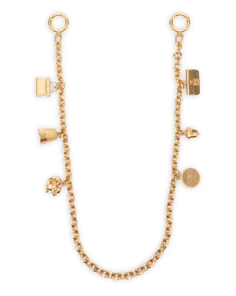 Fendi Tasche mit Metallanhänger - Gold Gold