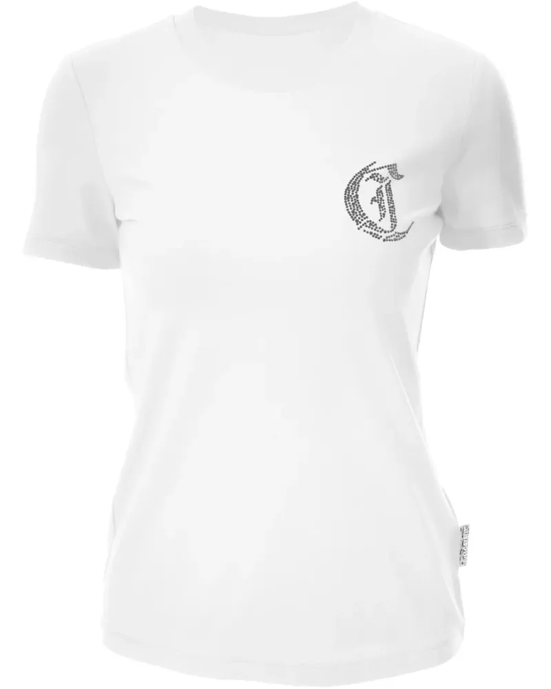 Just Cavalli T-Shirt mit Logo-Verzierung - Weiß Weiß
