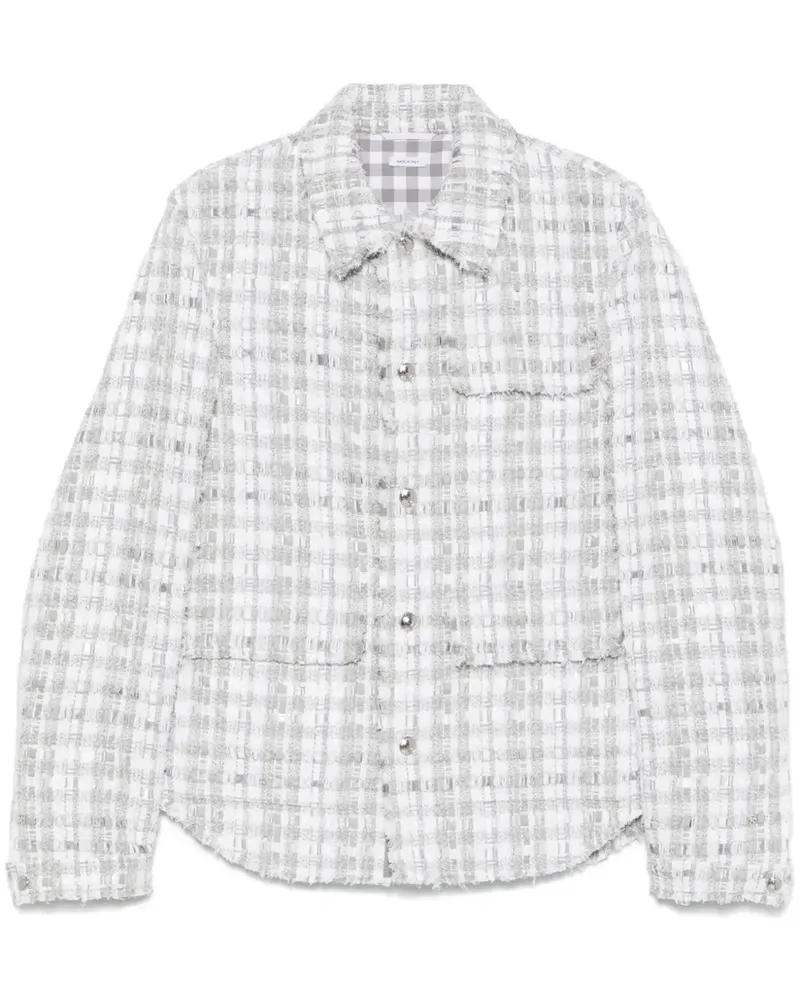Thom Browne Tweed-Jacke mit Vichy-Karo - Grau Grau