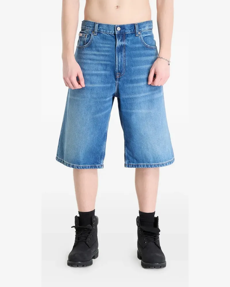 Calvin Klein relaxed long denim shorts - Blau Blau