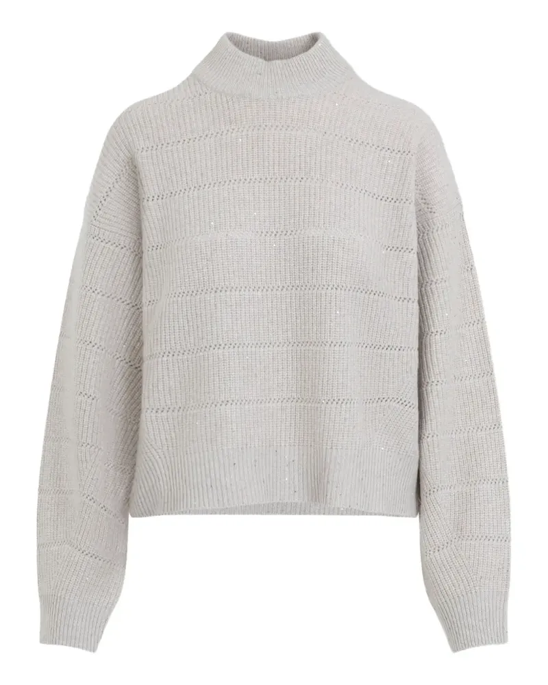 Brunello Cucinelli Pullover mit Rollkragen - Nude Nude