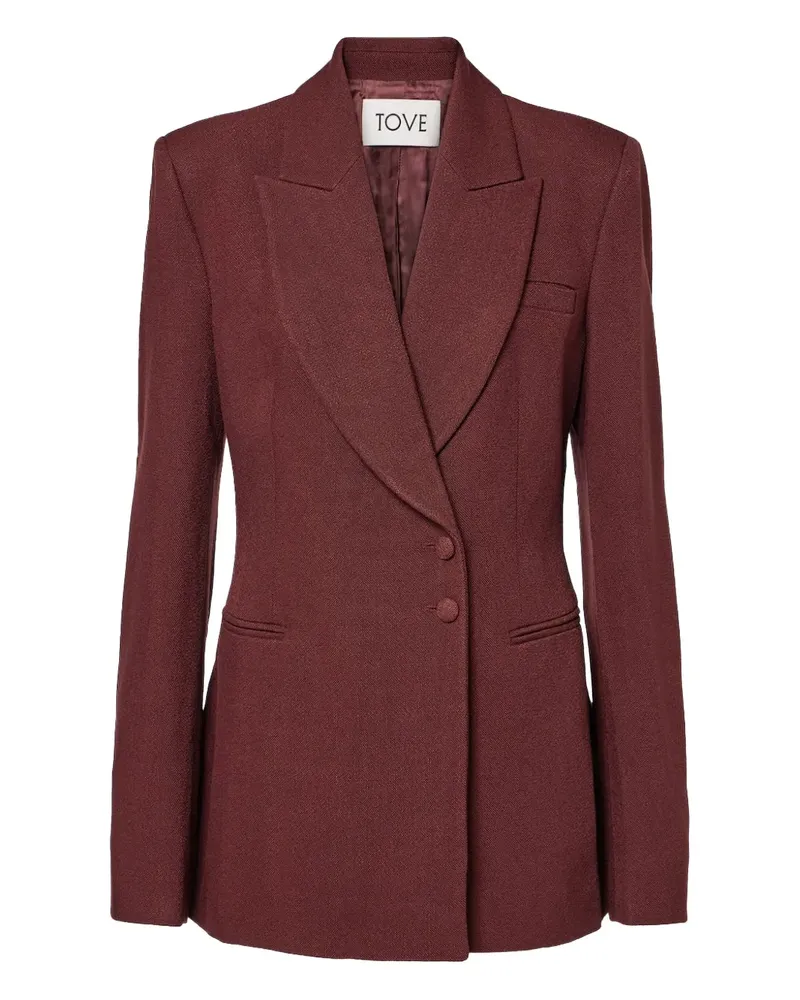 TOVE Doppelreihiger Yana Blazer - Rot Rot