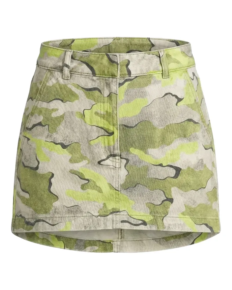 Pinko camouflage-print mini skirt - Nude Nude