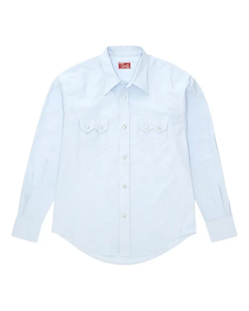 Fortela Hudson Texas Japan Oxford-Hemd - Blau Blau