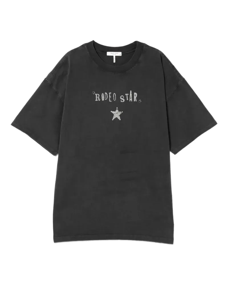 Rag & Bone T-Shirt mit grafischem Print - Grau Grau