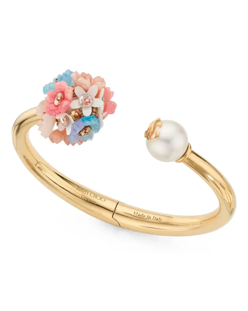 Jimmy Choo Daisy Armband mit Perlen - Gold Gold