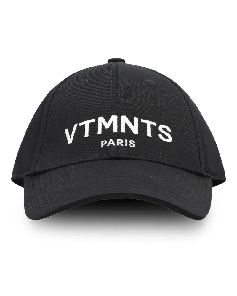 VETEMENTS Paris Baseballkappe mit Logo - Schwarz Schwarz