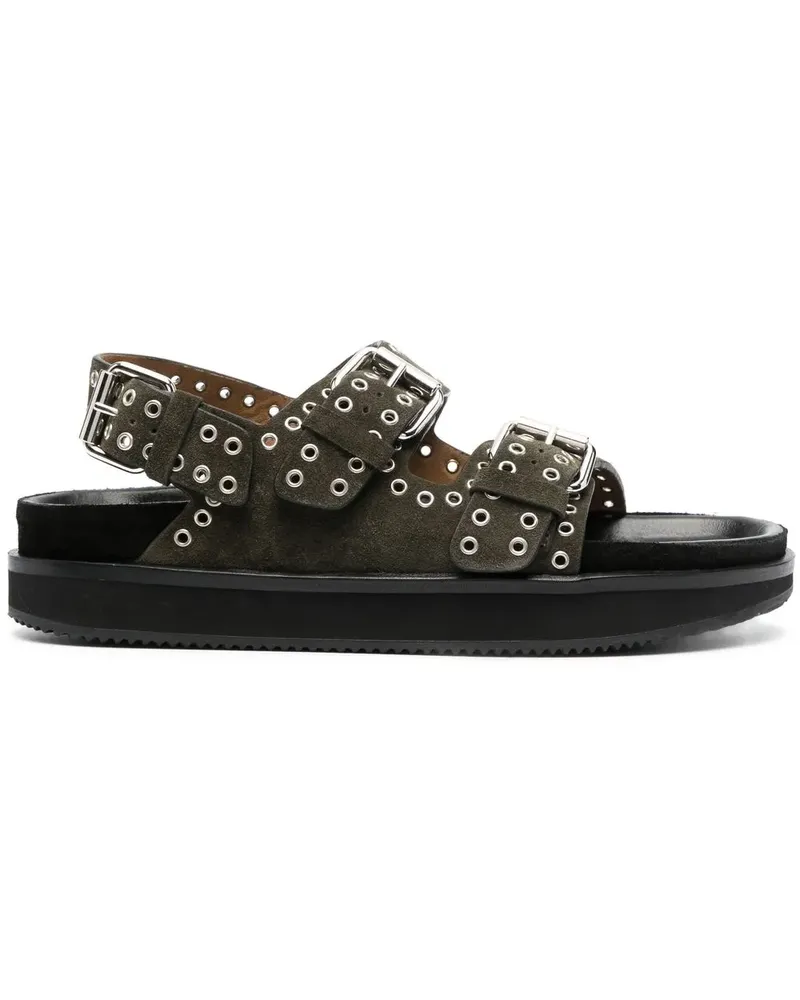 Isabel Marant Sandalen mit Ösen - Grün Grün
