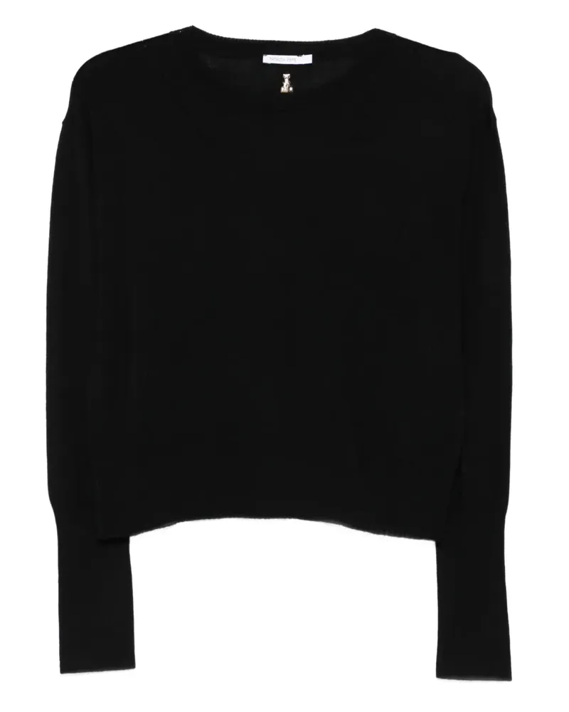 Patrizia Pepe Klassischer Pullover - Schwarz Schwarz