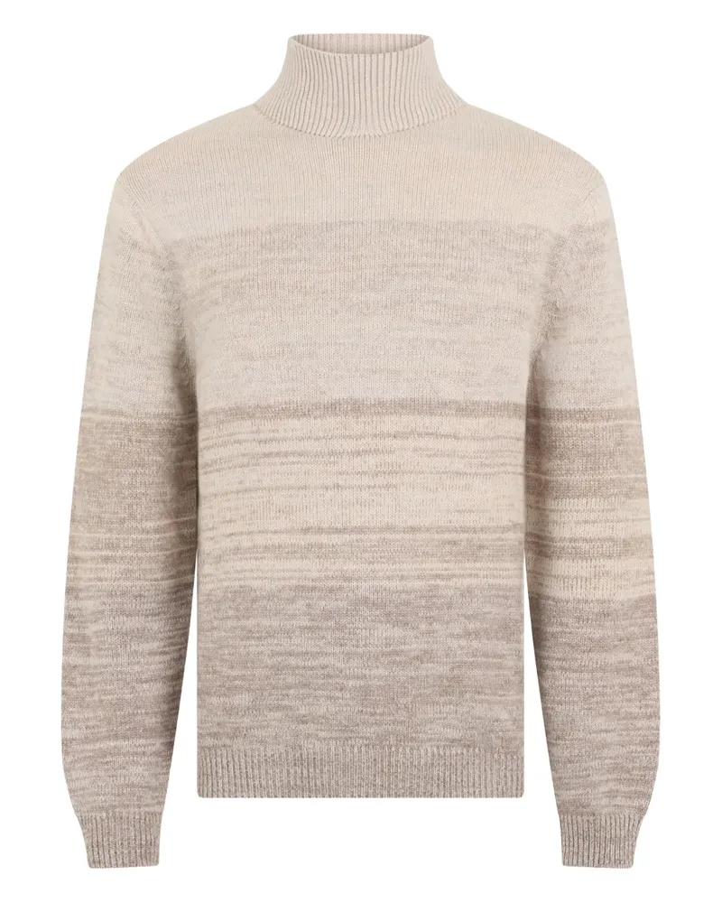 Malo striped turtleneck sweater - Nude Nude