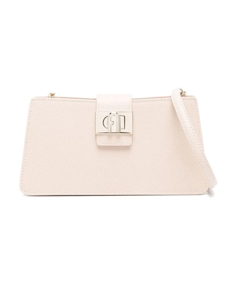 Furla Umhängetasche mit Logo-Schild - Nude Nude