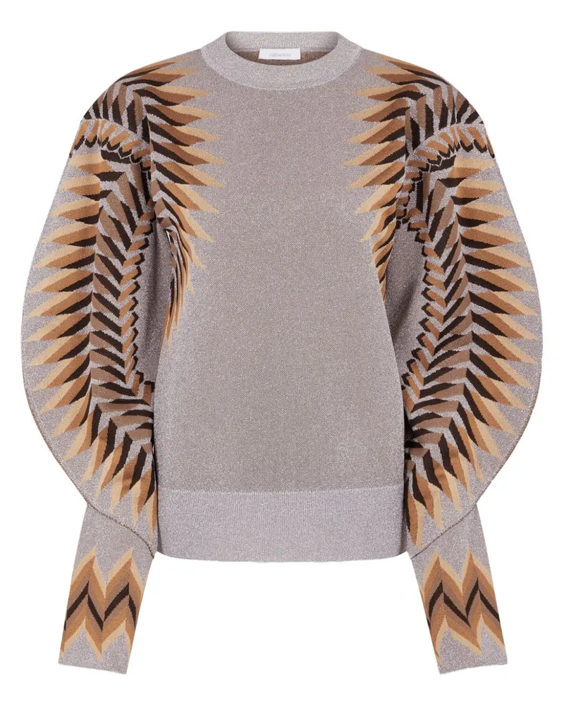 Paco Rabanne Pullover mit Jacquard - Grau Grau