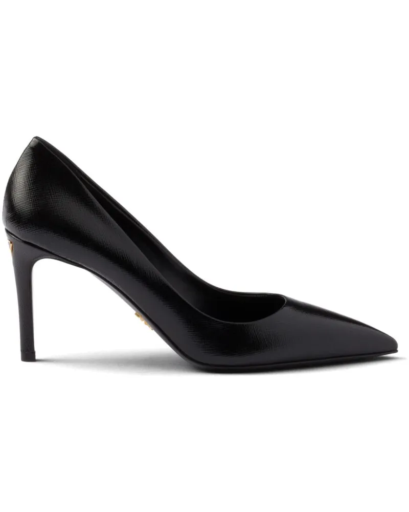 Prada Pumps aus Saffiano-Leder 85mm - Schwarz Schwarz