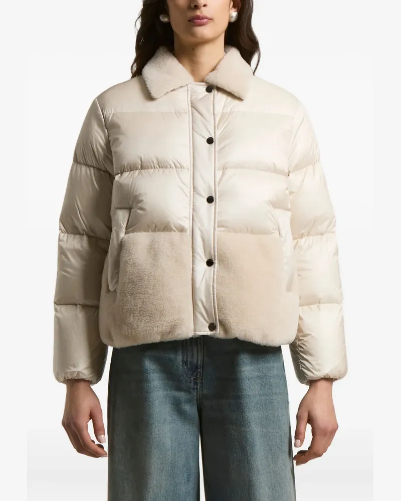 Peserico Steppjacke aus Shearling - Nude Nude