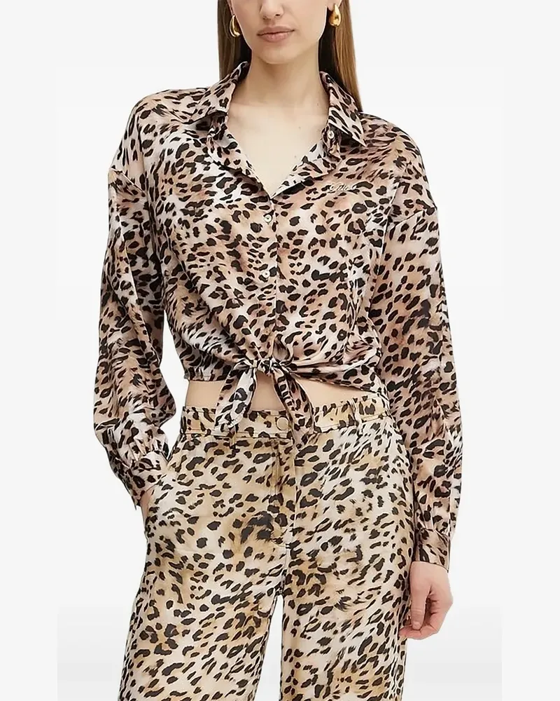 Guess Bluse mit Leoparden-Print - Braun Braun