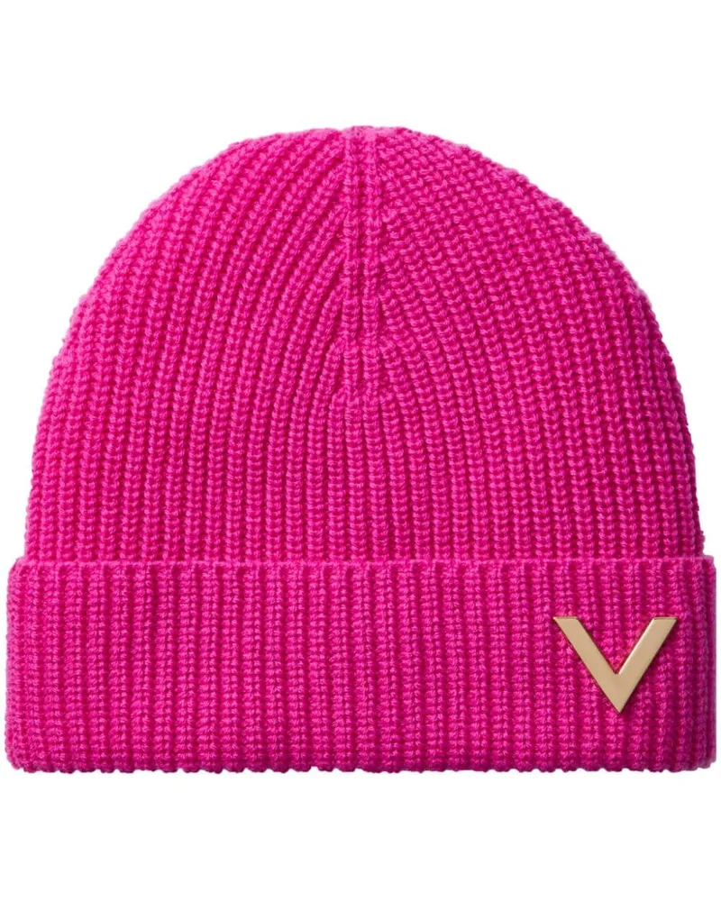 Valentino Garavani VLogo Signature Beanie Rosa